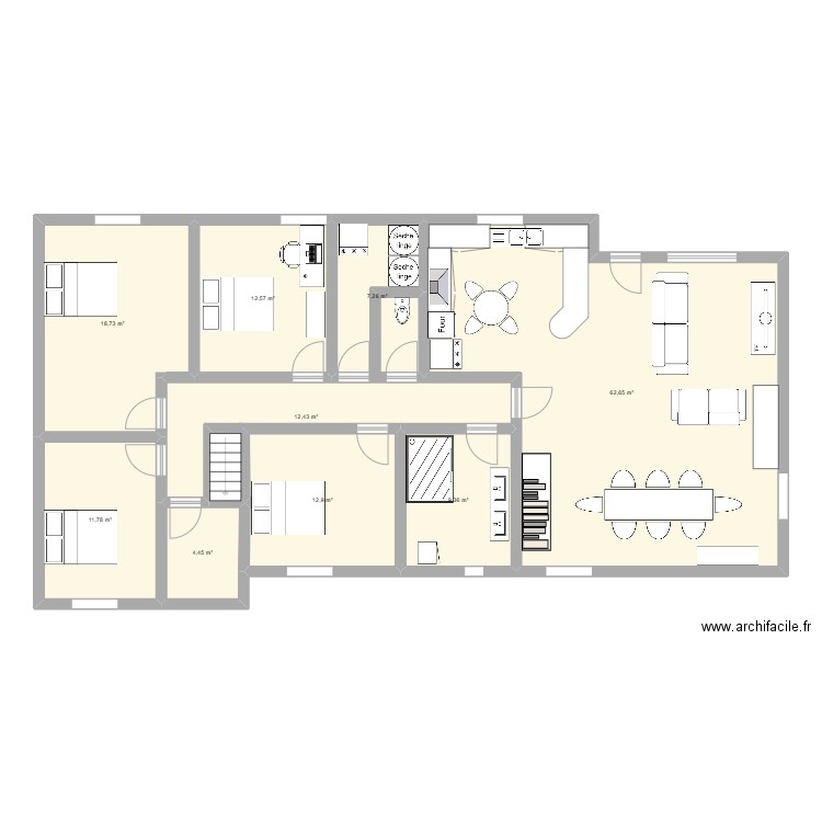 alex_mado_V3. Plan de 9 pièces et 152 m2