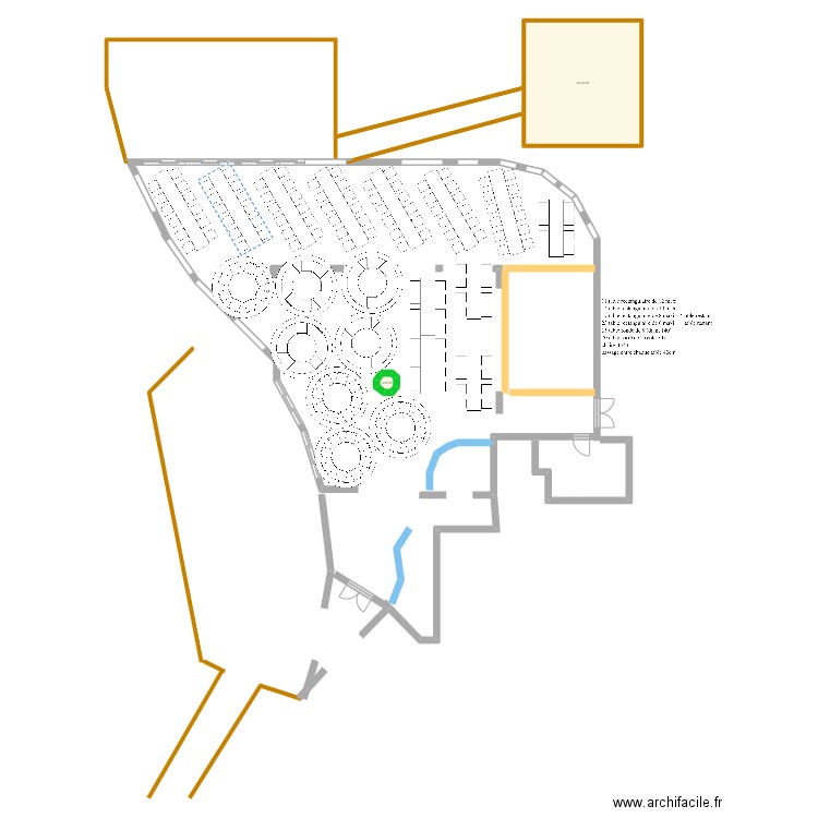 Mariage_V2. Plan de 2 pièces et 34 m2