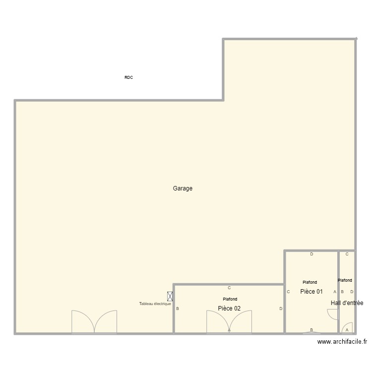 0_CroquisPB_Trottet_Commun. Plan de 4 pièces et 383 m2