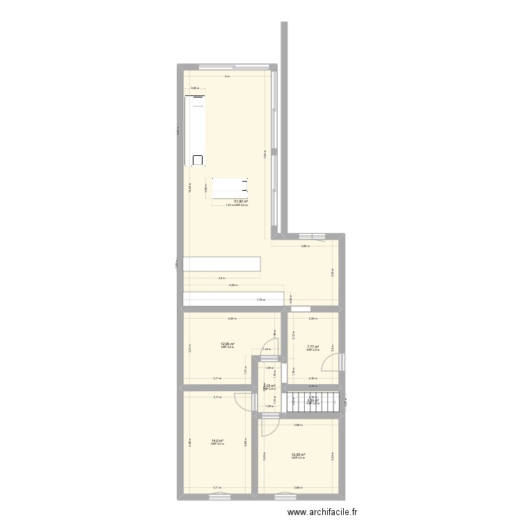 st michel Shell2. Plan de 7 pièces et 105 m2