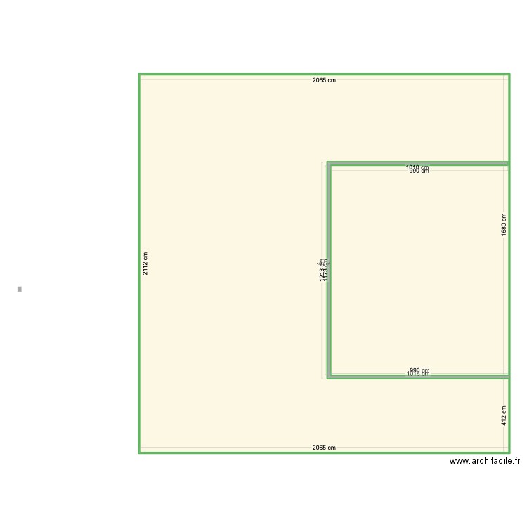 Maison RDR. Plan de 1 pièce et 430 m2