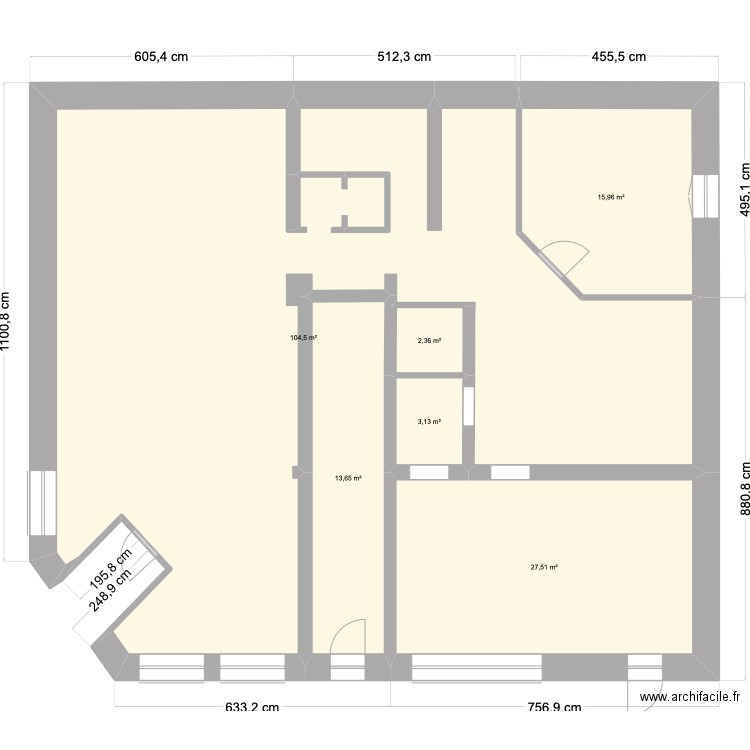 Webacad. Plan de 6 pièces et 167 m2