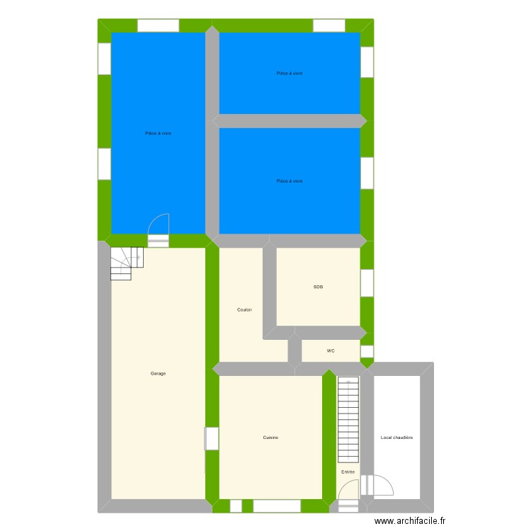 Arnoldi. Plan de 10 pièces et 167 m2