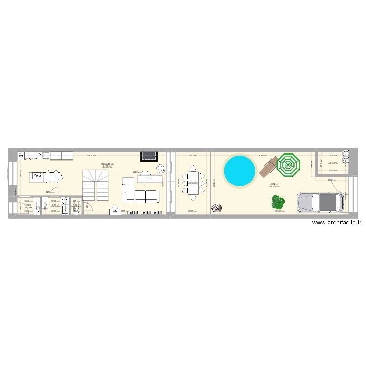 PROJET DEFINITIF 2CH ET CELLIER V7. Plan de 13 pièces et 196 m2