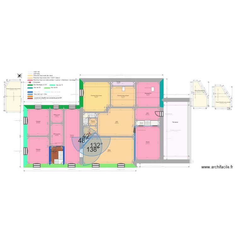 ML24013622 DUFOUR. Plan de 37 pièces et 506 m2