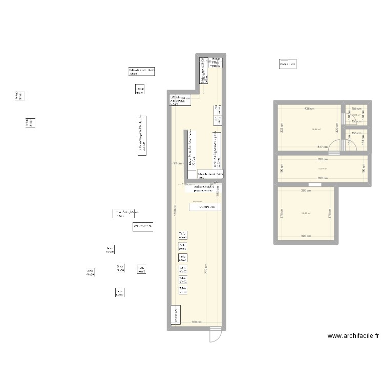 Besancon 3. Plan de 5 pièces et 105 m2