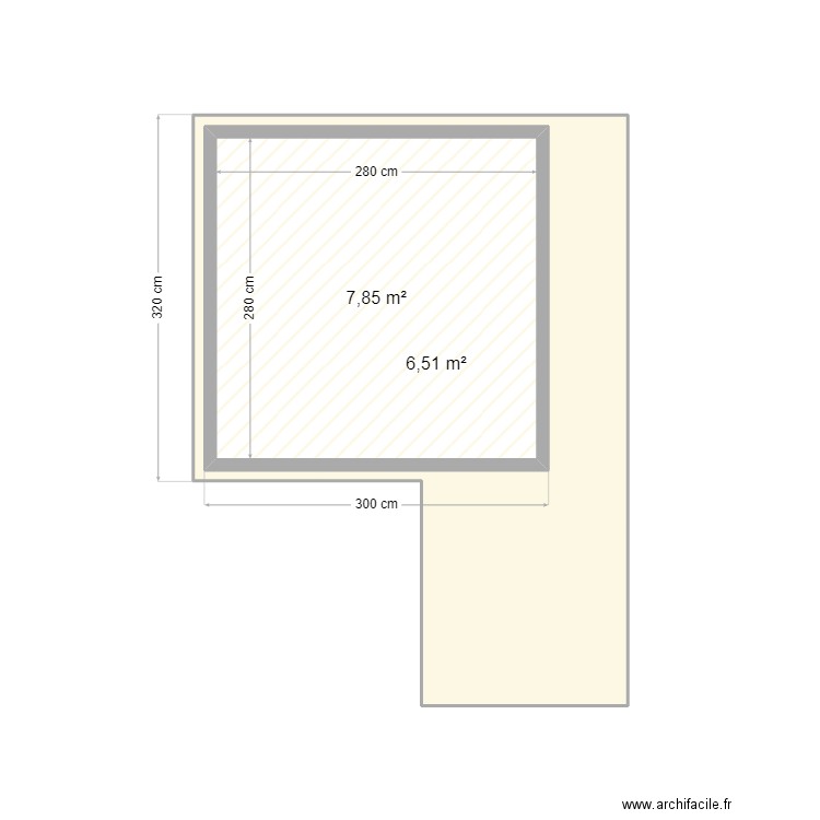 TERRASSE guib2. Plan de 2 pièces et 23 m2