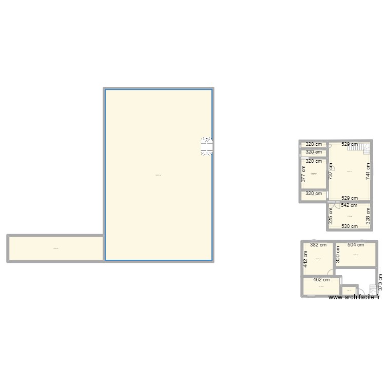 RECHERCHE. Plan de 12 pièces et 442 m2