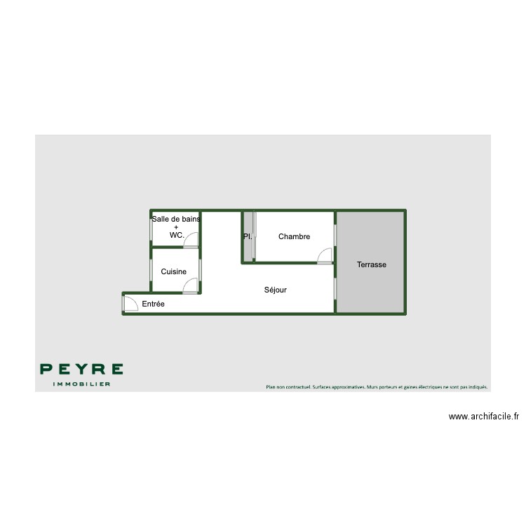 Plan lot 119. Plan de 6 pièces et 21 m2