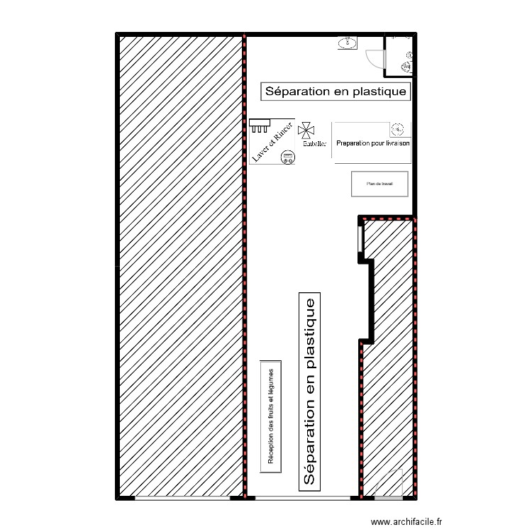 a1 try. Plan de 4 pièces et 114 m2