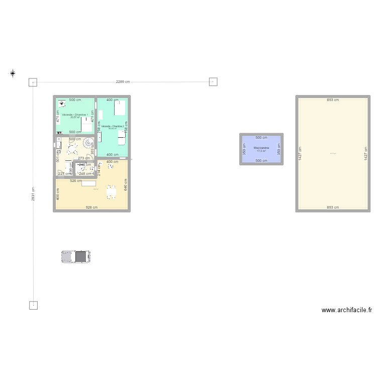 Durand. Plan de 7 pièces et 269 m2