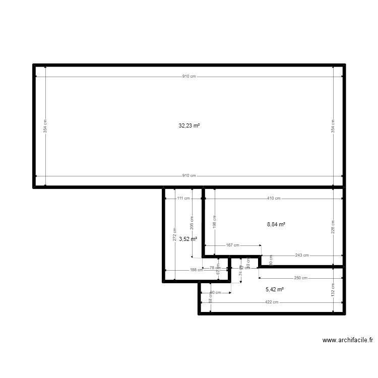 dfsgdfg. Plan de 4 pièces et 50 m2