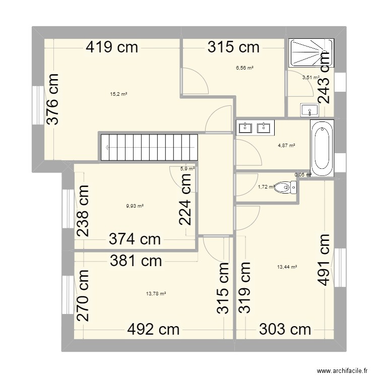 sonchamps. Plan de 20 pièces et 225 m2