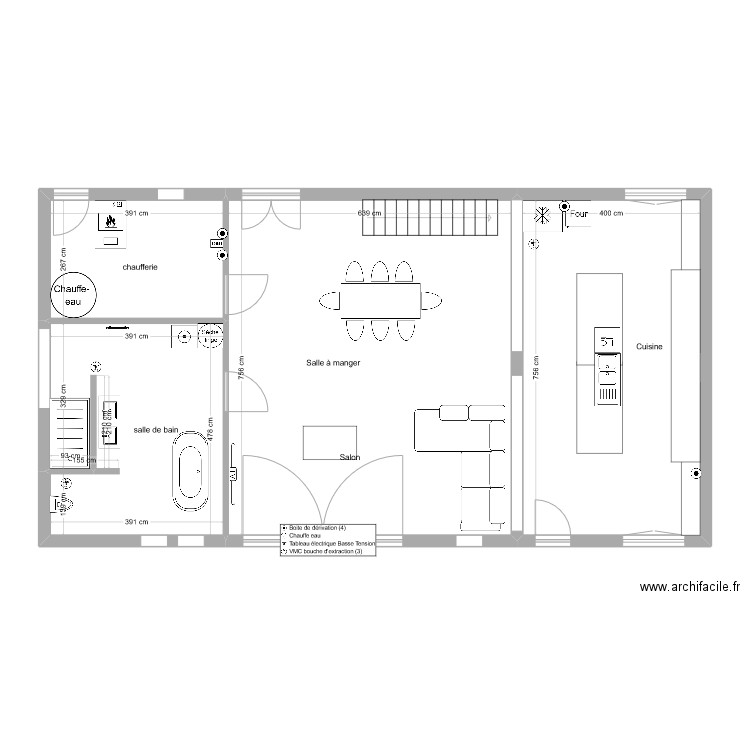 Antoine téo .. Plan de 4 pièces et 107 m2