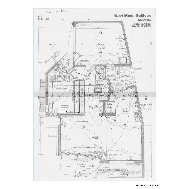 ARZON clim RdC. Plan de 0 pièce et 0 m2