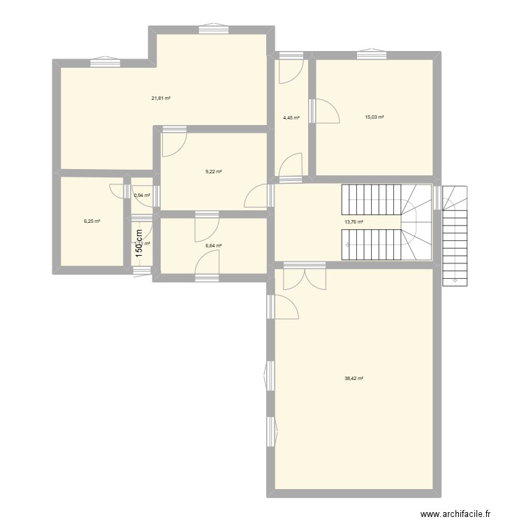 Maison Brimeux. Plan de 10 pièces et 118 m2