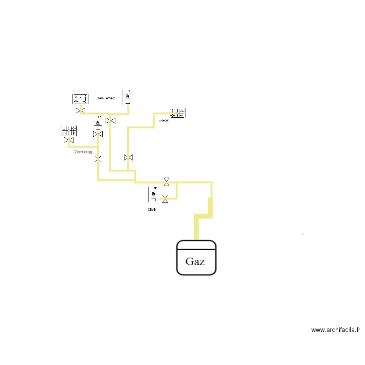 ruman rez gaz. Plan de 0 pièce et 0 m2