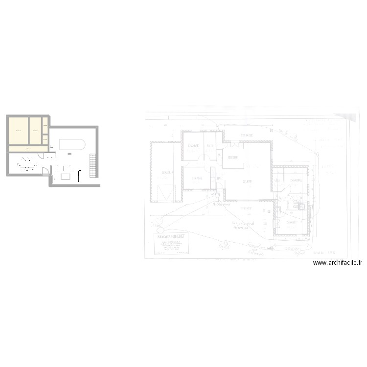 sylvain TERRAT. Plan de 5 pièces et 25 m2