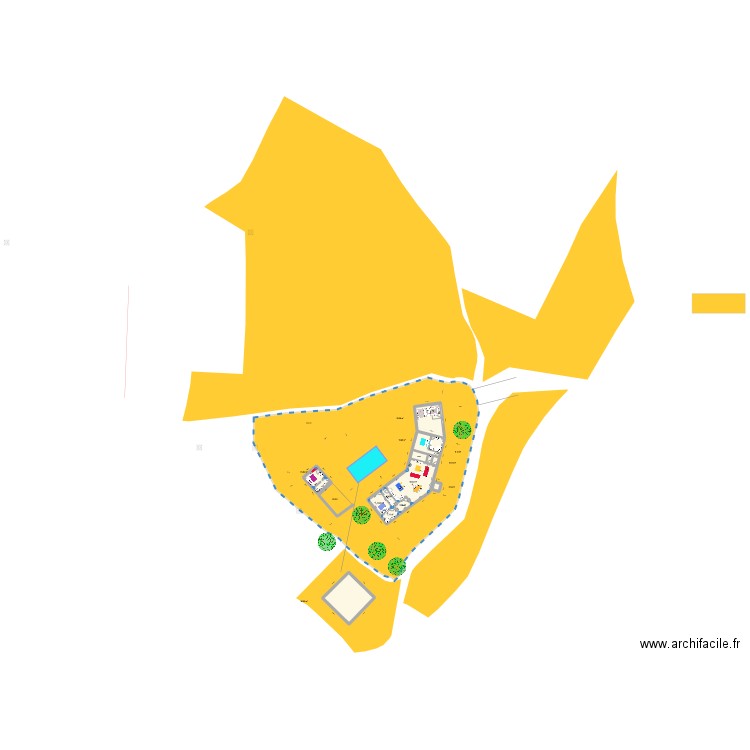 PETRA 9. Plan de 12 pièces et 244 m2