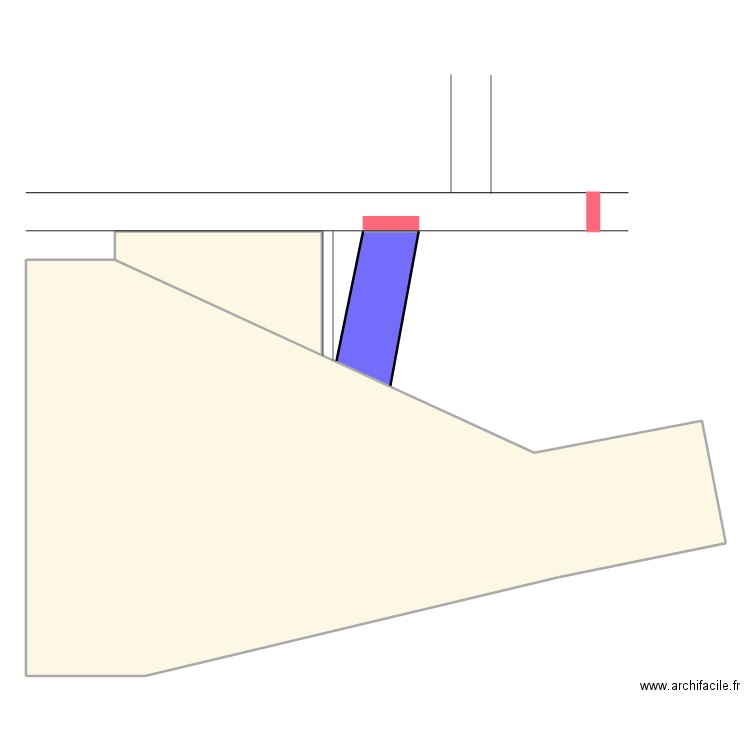 cariste actuel. Plan de 3 pièces et 340 m2