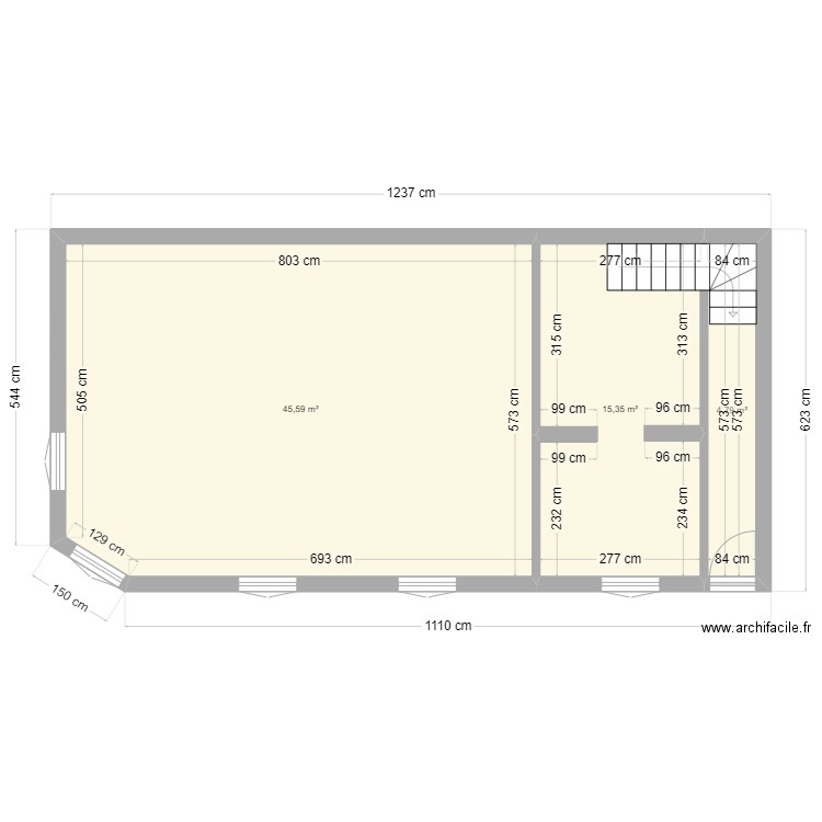 VOLTA BIS. Plan de 8 pièces et 139 m2