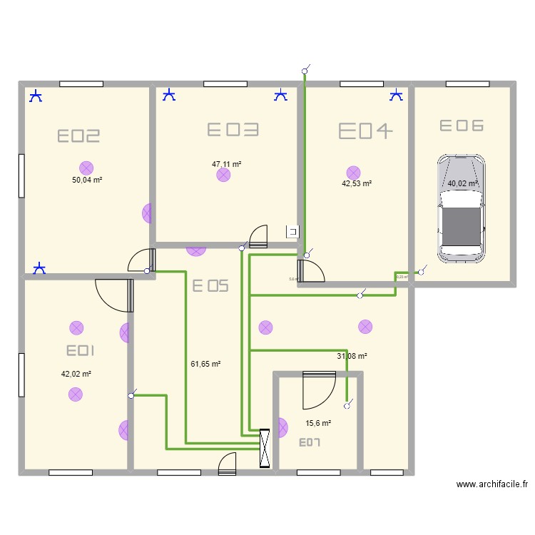 essaie1. Plan de 17 pièces et 339 m2