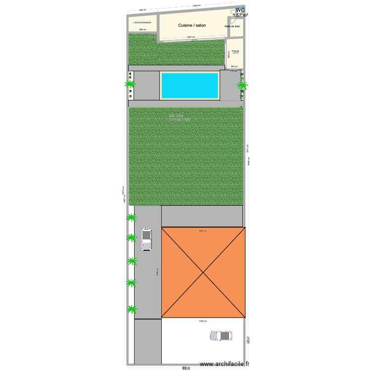 TERNAY pergola 1. Plan de 6 pièces et 267 m2