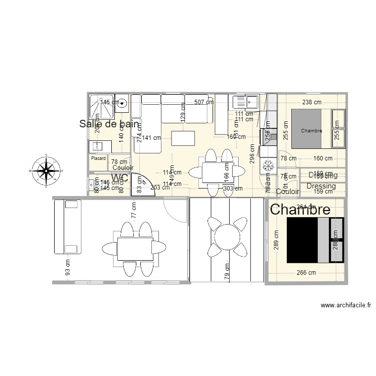 mobilhome+ter. Plan de 10 pièces et 39 m2