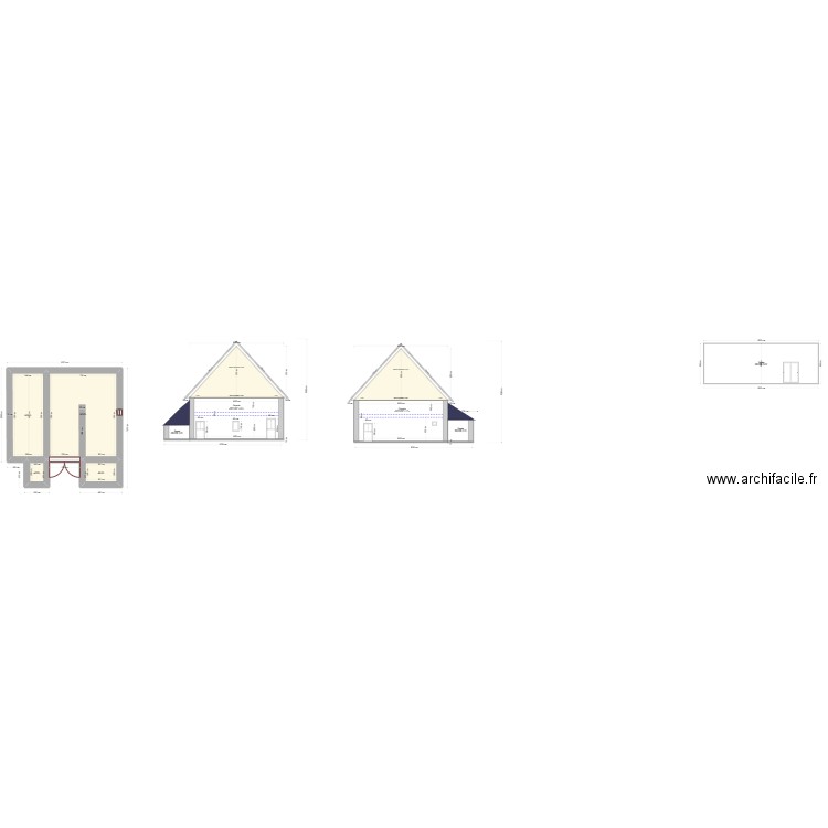 renard 4. Plan de 4 pièces et 105 m2