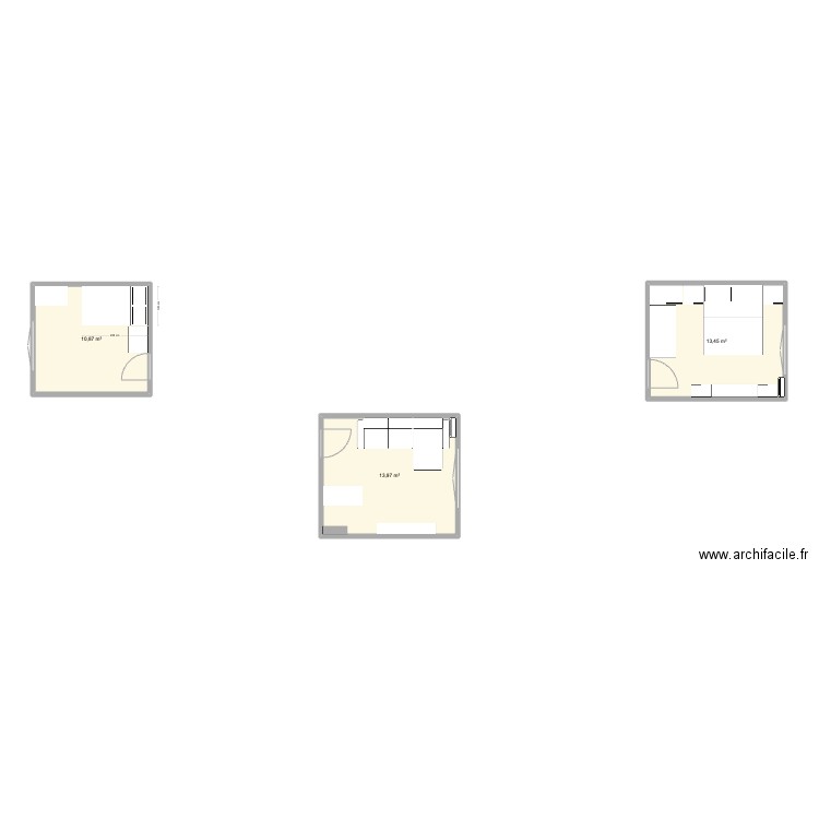 ML01. Plan de 3 pièces et 38 m2