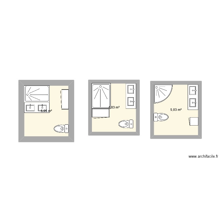 la plaine. Plan de 3 pièces et 15 m2