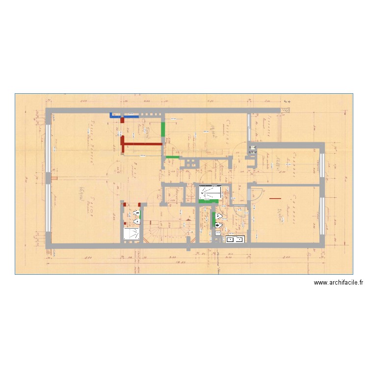 misure bagno corrette_v1. Plan de 2 pièces et 0 m2