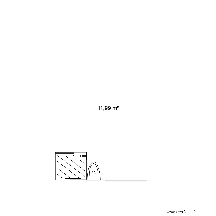 abris jardin atelier. Plan de 1 pièce et 12 m2