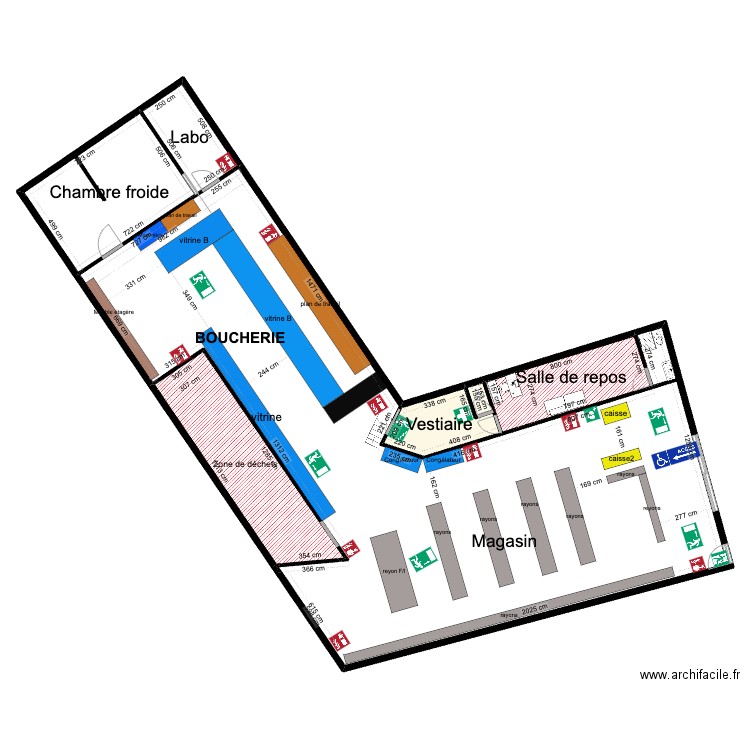 vrai plan comple ((. Plan de 7 pièces et 445 m2