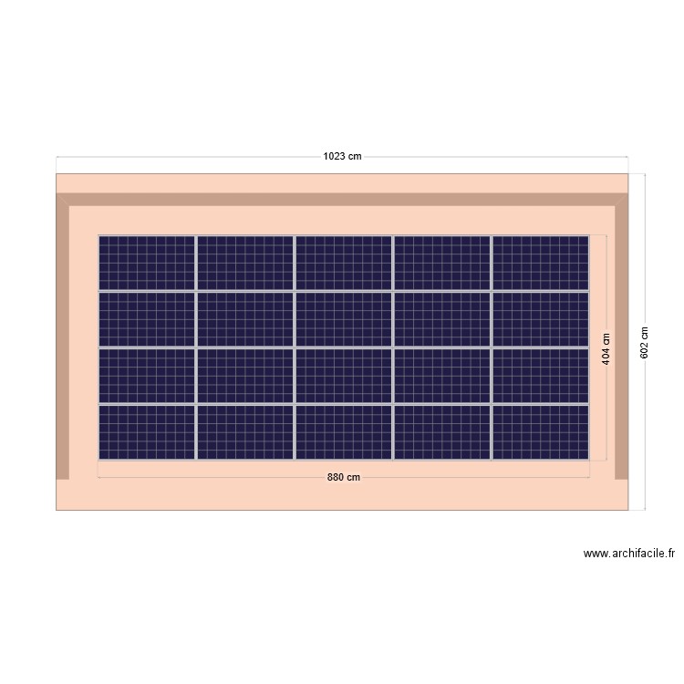 carp vue dessus. Plan de 0 pièce et 0 m2