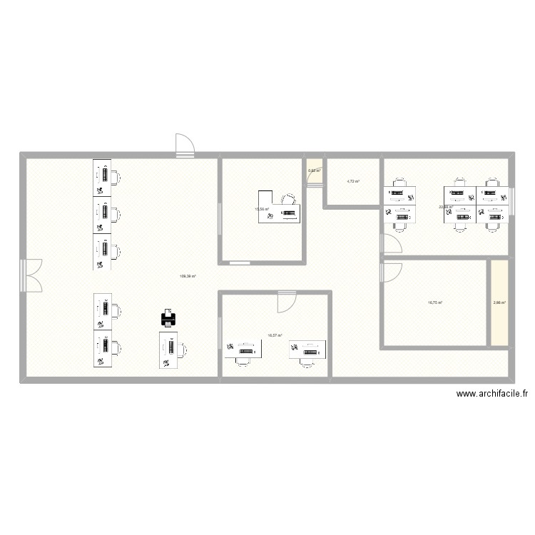 LPM 1. Plan de 8 pièces et 190 m2