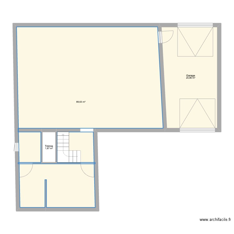 Maison Audric & Maud. Plan de 3 pièces et 116 m2