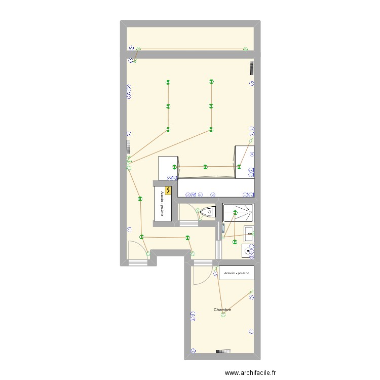 LA BAULE - LE GOHÉBEL KNB. Plan de 5 pièces et 59 m2