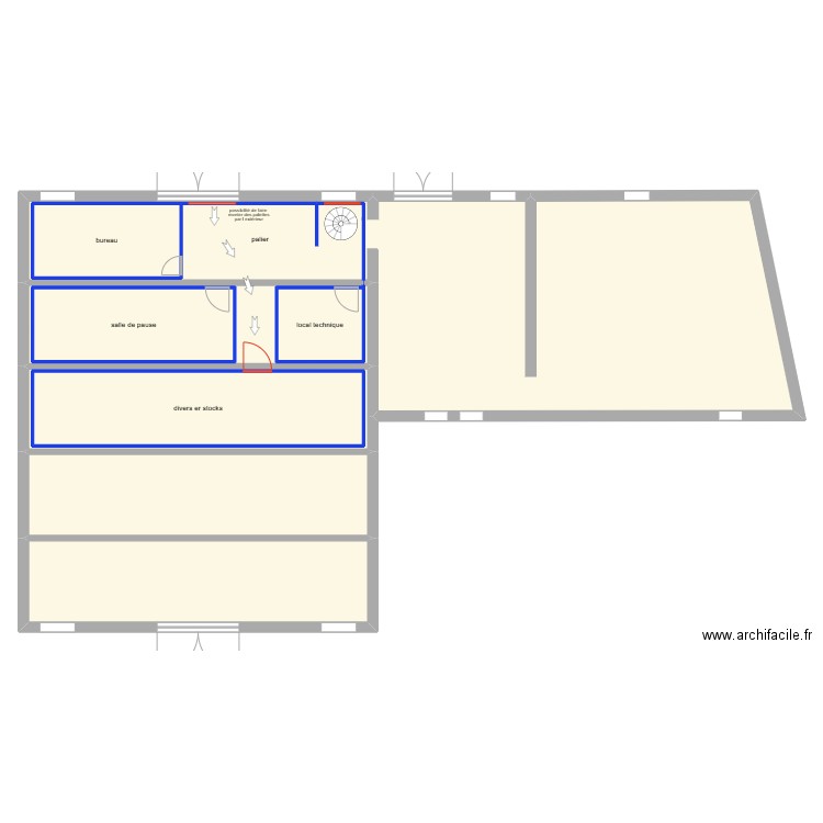 plan etage javernac. Plan de 9 pièces et 487 m2