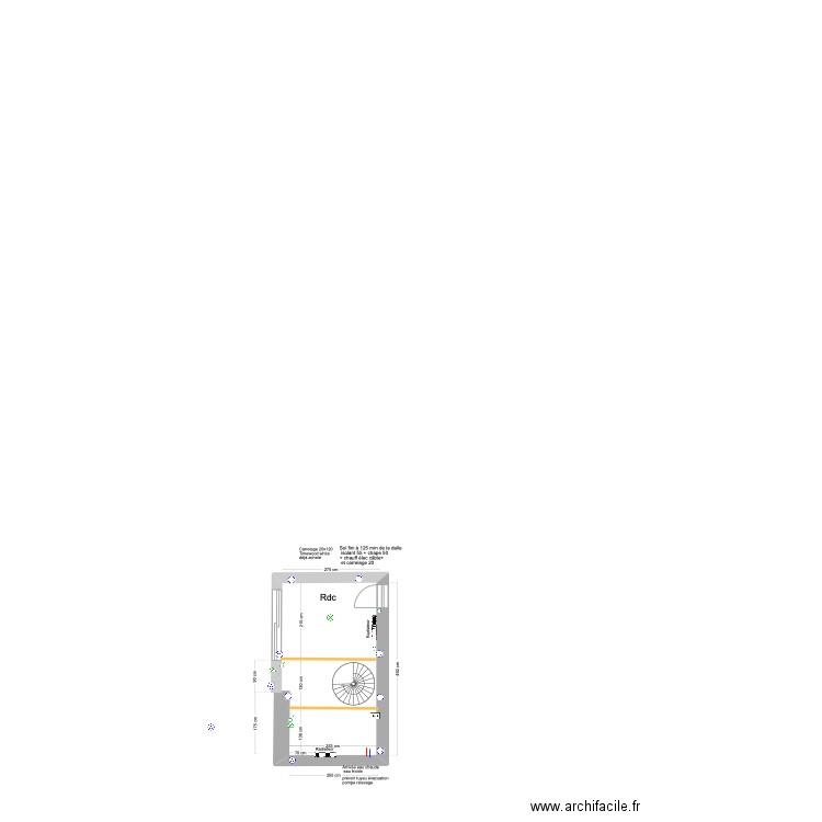 BSC atelier rdc. Plan de 0 pièce et 0 m2