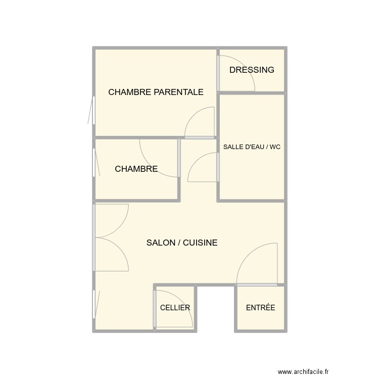 APPARTEMENT LIO. Plan de 7 pièces et 22 m2