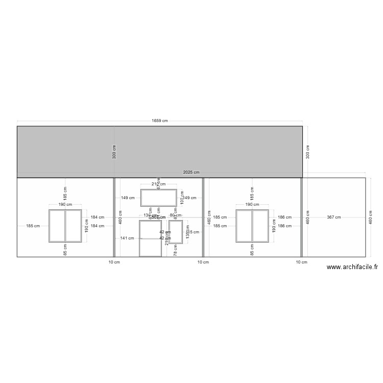 FACADE 1 APRES. Plan de 0 pièce et 0 m2