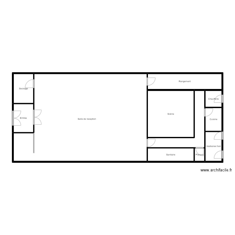 PLAN RDC GOUESNARD. Plan de 11 pièces et 110 m2