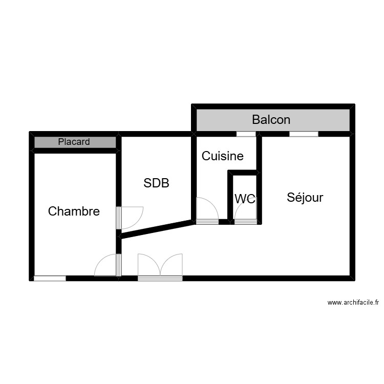 DEAMBROSIS. Plan de 7 pièces et 45 m2