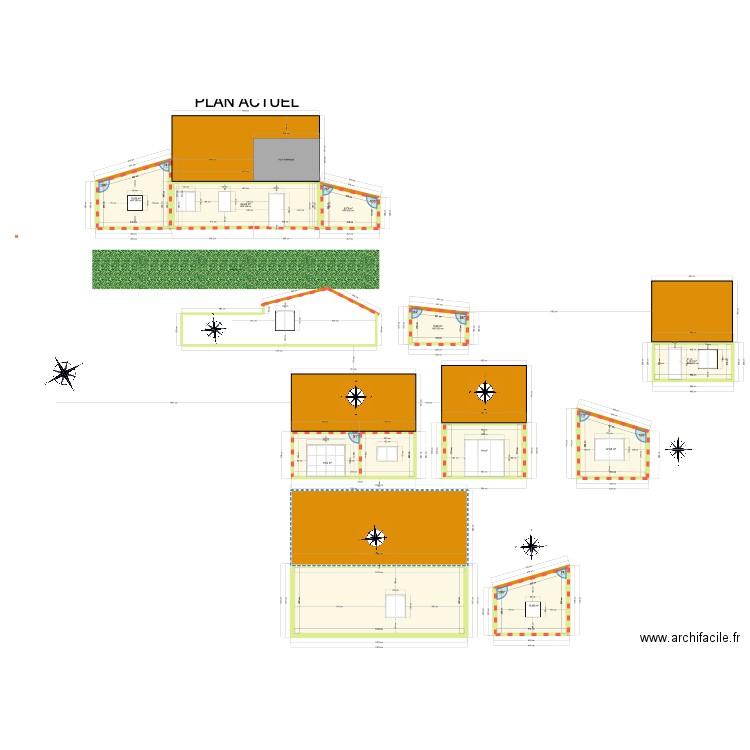 maison travaux. Plan de 10 pièces et 158 m2