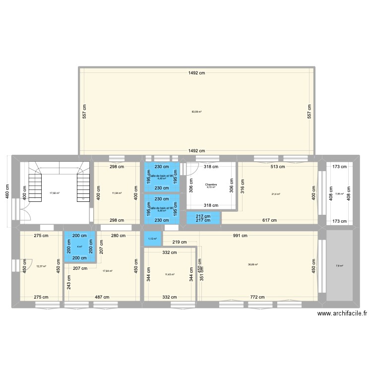 RDC IMMEUBLE MARANGE REV1-2. Plan de 16 pièces et 253 m2