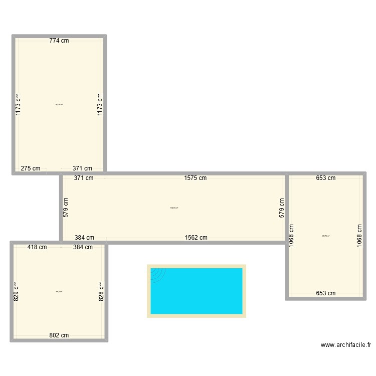 Maison_en Cubes. Plan de 4 pièces et 340 m2