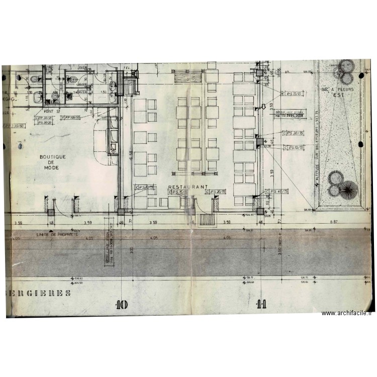 Bernard Fuchs. Plan de 1 pièce et 10 m2