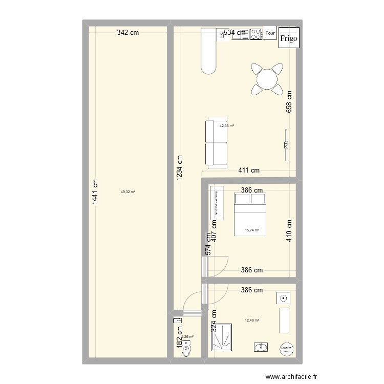 ANSEBERTRAND 2024. Plan de 5 pièces et 122 m2