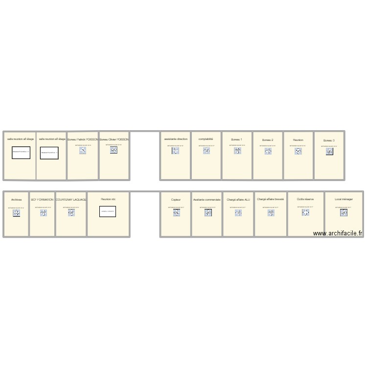 AFL COURTENAY. Plan de 20 pièces et 2241 m2